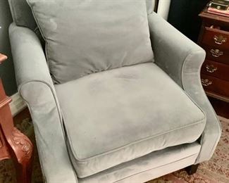 179. Modern Gray Arm Chair (34" x 38" x 38")