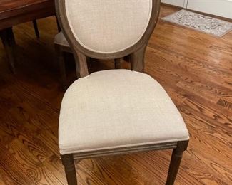 Restoration Hardware 7 Oval Back Dining Chairs