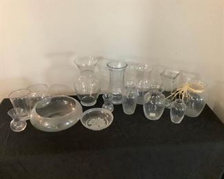 Clear Glass Vases