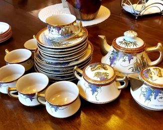 Hand painted Japanese tea sets