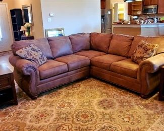 Nice leather/suede sectional
