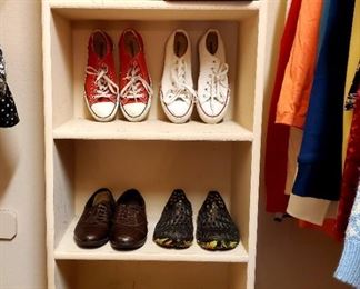 Large walk in closet full of clothes and shoes  (Converse shoes too!)