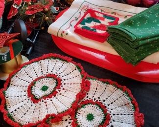 Entire room of Christmas decor