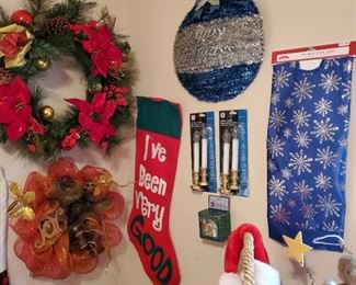 Entire room of Christmas decor