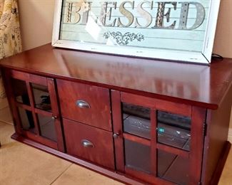 Nice media console cabinet