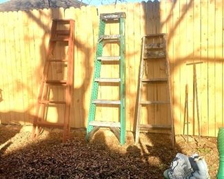 several ladders