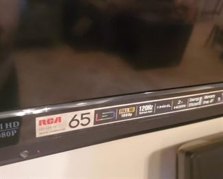 68" RCA HD 1080P TV with wall mount