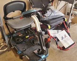 Electric wheelchair scooters
