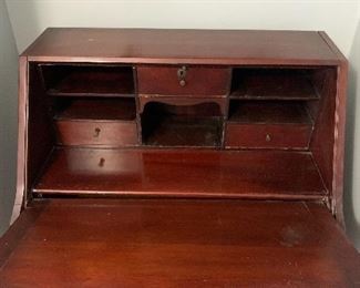 #6- Antique Desk, Secretary- 30" wide x 17 3/4" deep x 42" tall- $160                                                                                               **NOTE- Desk front is unattached**