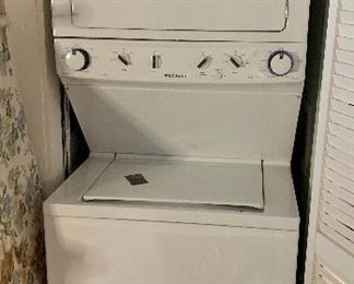 #43- Frigidaire stackable washer/dryer- model FFLE2022MW1- electric- $400