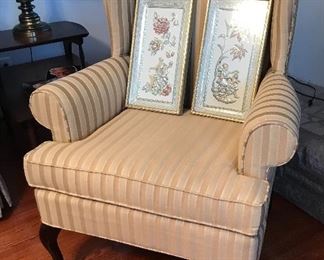 2 Traditional Wingback Chairs