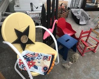 Vintage patio rocking chair