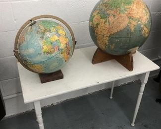 Vintage globes