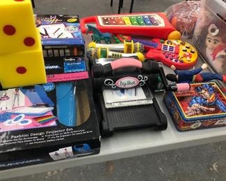 Musical instruments and scrapbooking materials