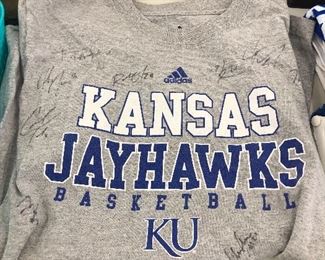 Signed KU basketball shirt