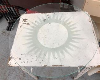 Mid century starburst serving tray