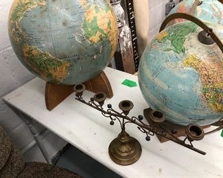 Vintage globes