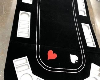 Portable poker table with case