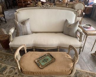 Carved Frame Sofa - Louis XVI Revival