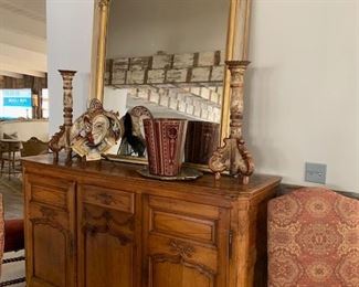 French Provincial Walnut Sideboard Early 19th C.