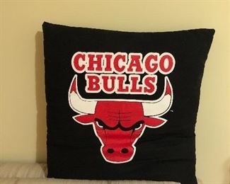 Large Chicago Bulls throw pillow - $10