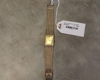 Baume & Mercier vintage 14 karat gold watch. Asking $4,000, 50% off first day of sale