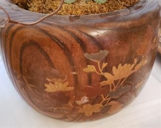 Inlaid Bowl Vases