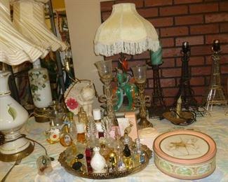 Lamps, perfumes, etc.