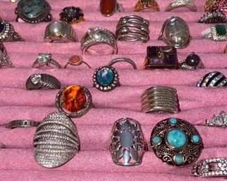 STERLING SILVER & GOLD RINGS