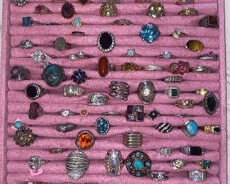 STERLING SILVER & GOLD RINGS