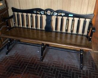 HITCHCOCK STYLE EARLY AMERICAN BENCH