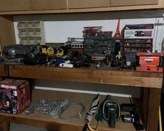 power tools, including pneumatic tools, hardware, sanders, etc