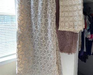 very nice  hand crocheted table covers