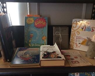 Collector copy of The Lorax,.  We also have a 1st Edition Dragonlance.  