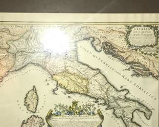 19th Century Italian Map