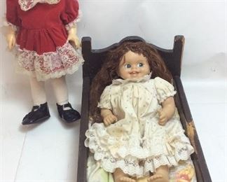 VTG TAMMY DOLL IN CRIB & CHATTY KATHY