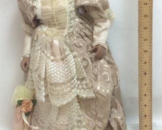 W & E PORCELAIN DOLL, 21’’H