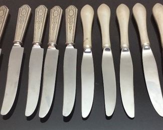 REED & BARTON SILVER HANDLE KNIVES w