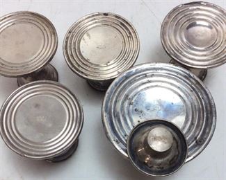 VTG. WEIGHTED STERLING SILVER CANDLE HOLDERS