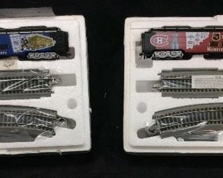 (2) BACHMANN NY RANGERS & MONTREAL TRAIN CARS