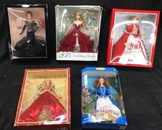 5) BARBIE DOLL COLLECTIBLES IN BOX