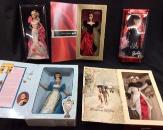 5) BARBIE DOLL COLLECTIBLES IN BOX