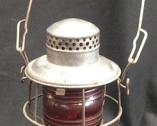 Antique Adlake Red Railroad Lantern