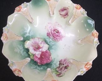 Vintage Rs Prussia Poppy Bowl Lg