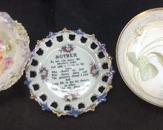 Vintage Pr Rs Prussia Bowls,mother Plat