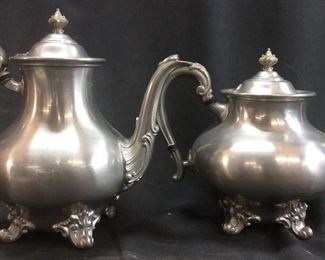 2 ANTIQUE REED & BARTON PEWTER