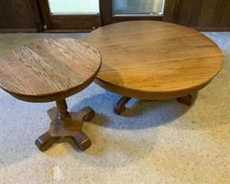 Retro Round Coffee Table and End Table