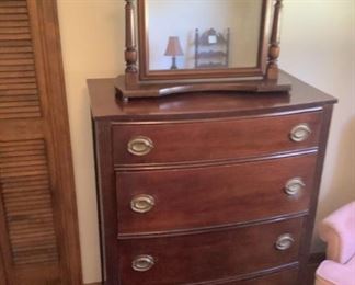 Tall Four Drawer Vanity Dresser