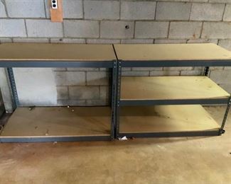 Three Metal Shelves