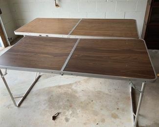 Two Folding Tables